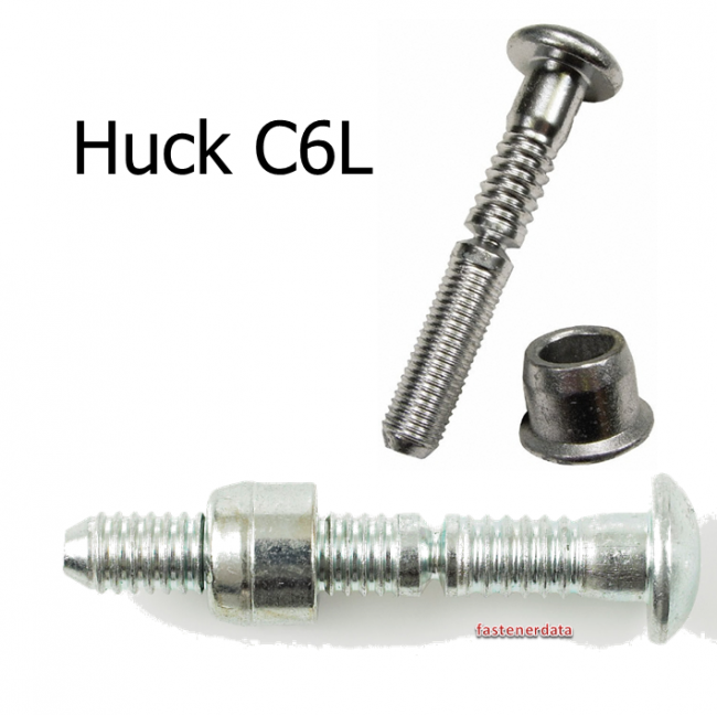 Fastenerdata Huck C6L Lock Bolt Fastener Specifications