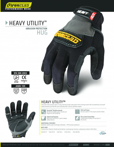 Ironclad coreline task specific Heavy Utility™ HUG Industrial Glove