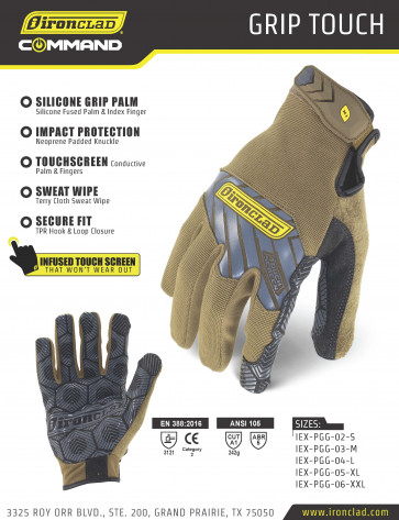 Ironclad command IEX Project Grip™ IEX-PGG Industrial Glove