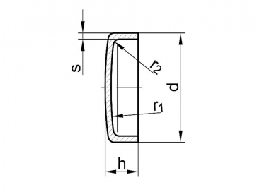 Metric Sealing Push In Caps Grade-4.6 DIN443