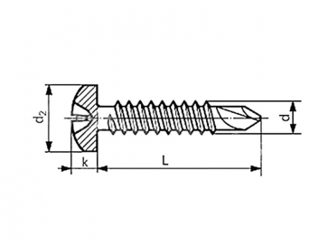 Metric Pozi Pan Head Self Drilling Screw Stainless-Steel-A2 DIN7504NZ