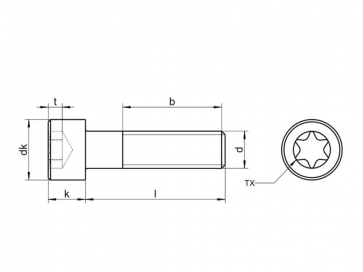 Metric Coarse Torx Socket Cap Screw Steel ISO14579