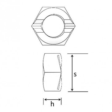 Metric Coarse Binx Nut Stainless-Steel-A2