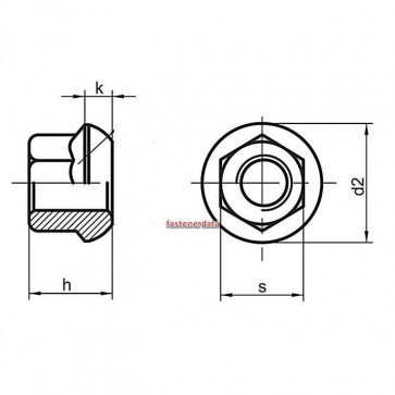Metric Fine Pitch Wheel Nut Steel DIN74361A