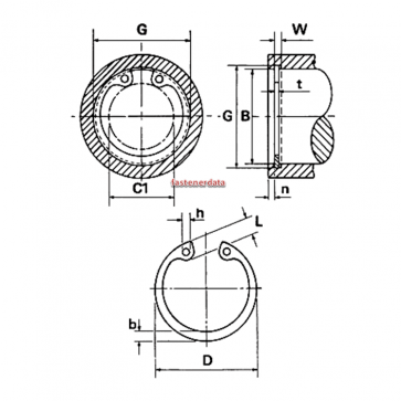 Metric Bore Internal Circlip Stainless-Steel DIN472