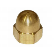 Metric Coarse Domed Acorn Hexagon Nut Brass DIN1587