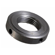 Metric Fine Round Nut with Set Pin Holes Steel DIN1816