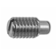 Metric Coarse Slotted Grub Screw with Dog Point Stainless-Steel-A1 DIN417