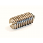Metric Coarse Slotted Grub (Set) Screw Cone Point Brass DIN553