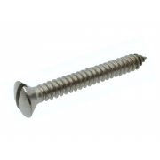 Inch Slotted Raised Countersunk Head Self Tapping Screw AB Case Hardened Steel BS4174