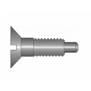 Metric Coarse Slotted Countersunk Machine Screw with Dog Cone Point Grade-5.8 DIN925