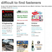 difficult to find fasteners