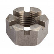 BSF Slotted Hexagon Nut Steel BS1083