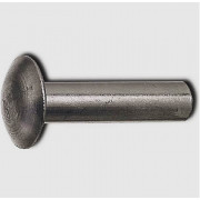 Metric Flat Round Head Solid Rivet Steel DIN674