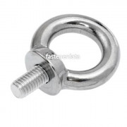 Metric Coarse Lifting Eye Bolt Forged with Shoulder Collar Stainless-Steel DIN580