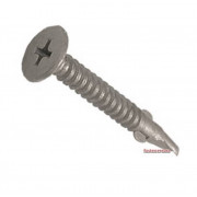 Metric Coarse Phillips Ribbed Countersunk Chipboard Screw Drill pint Steel