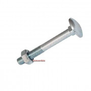 Metric Coarse Cup Square Neck Carriage Bolt with Nut Stainless-Steel-A2 DIN603