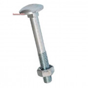 Metric Coarse Cup Square Neck Carriage Bolt with Nut Stainless-Steel-A4 DIN603