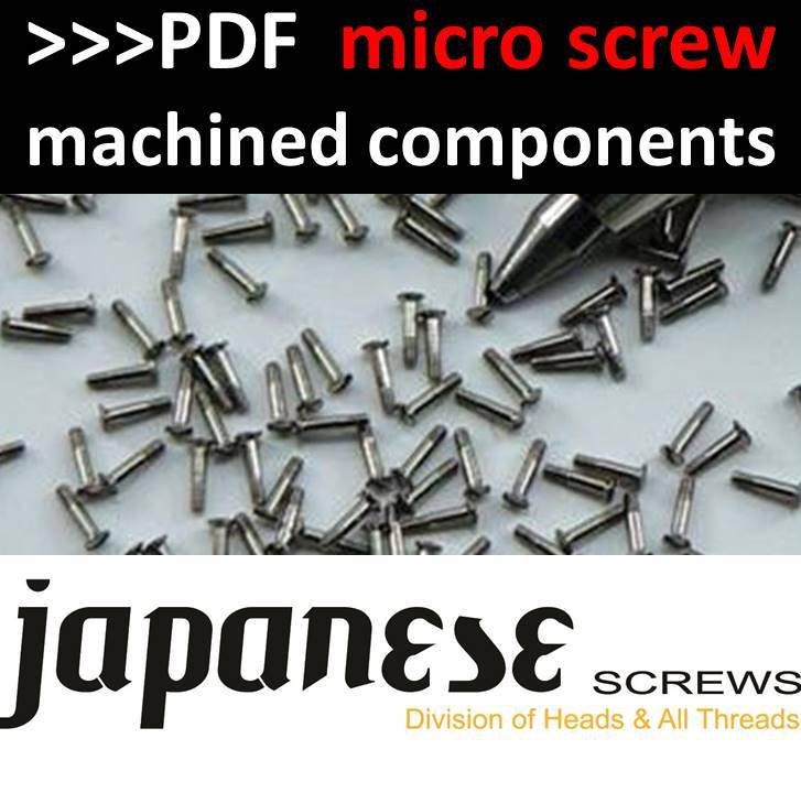 japanese micro screw nano fasteners