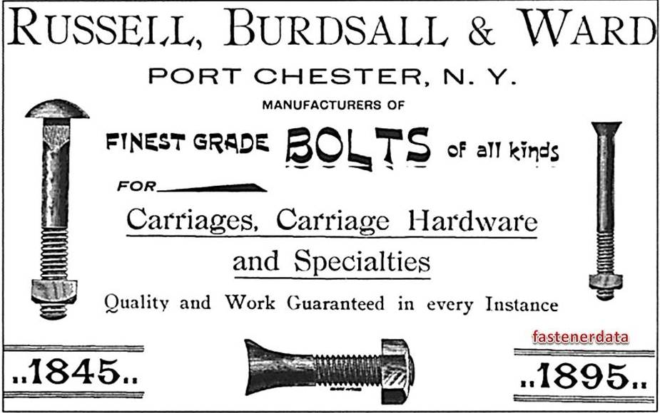 1895 CARRIAGE BOLTS