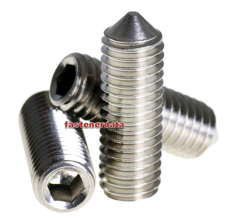 Fastenerdata - Socket Set Screw Points and their uses - Fastener