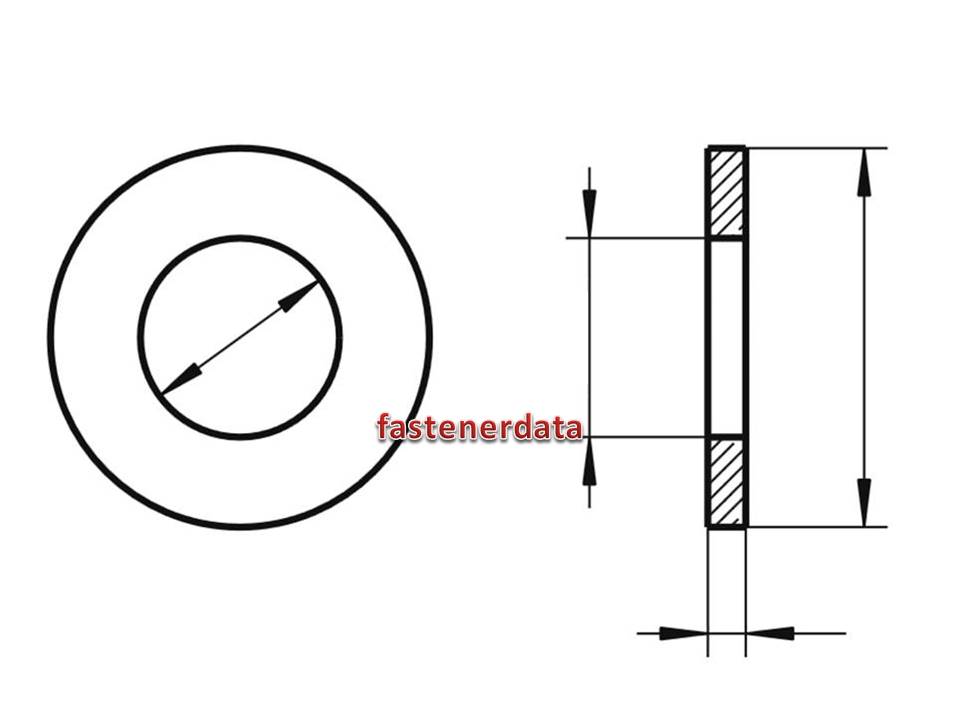 din flat washers