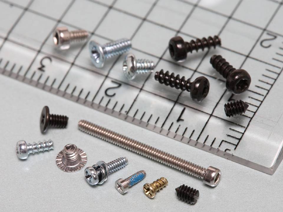 Miniature Metric Screws Chart