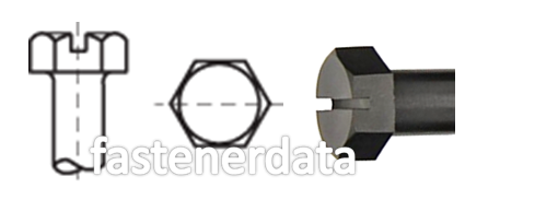 COMBINATION DRIVE HEXAGON SLOTTED